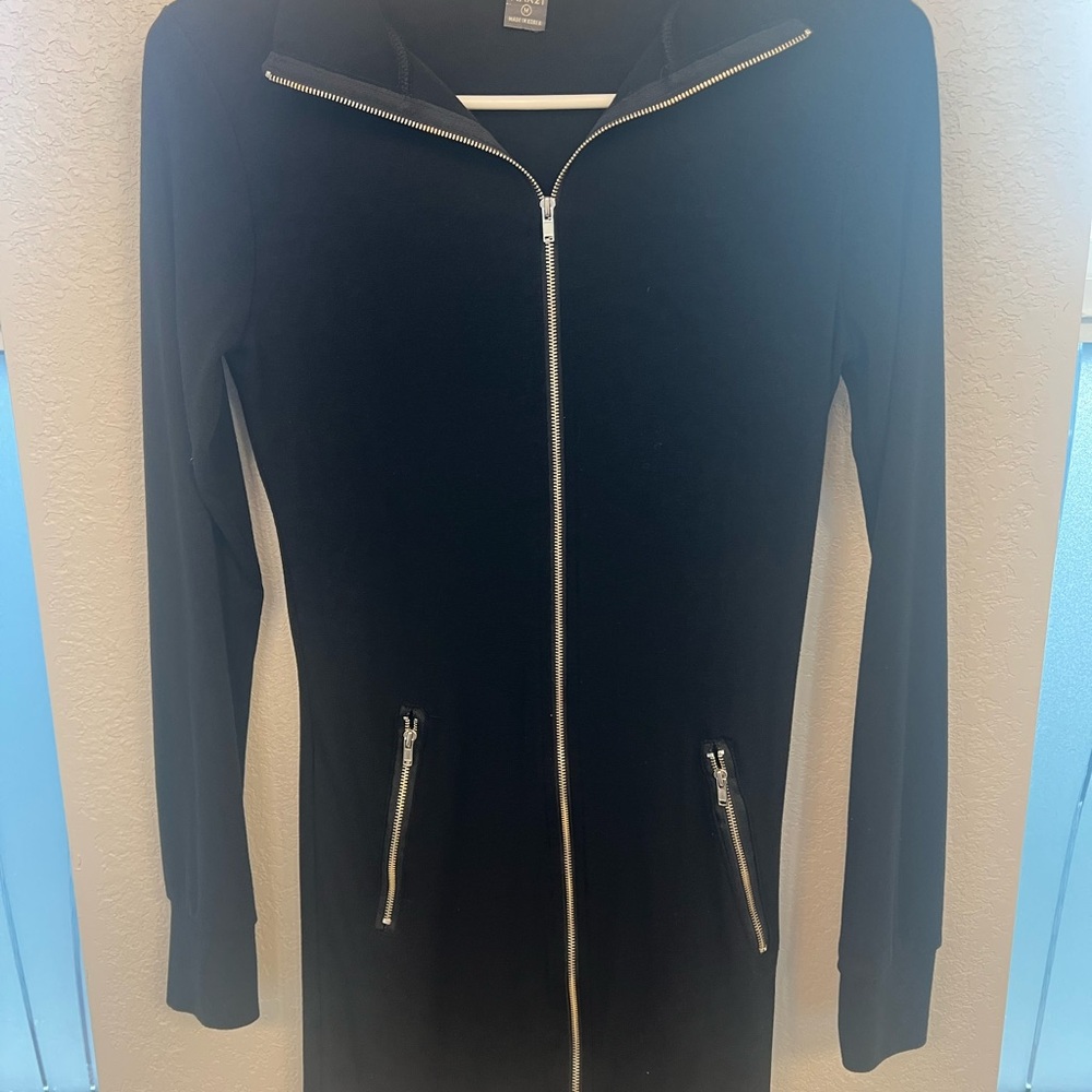 Black Zip-Up Women's Jacket